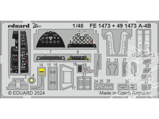 EDUARD photodecoupe avion 491473 Amélioration Douglas A-4B Hobby 2000 / Hasegawa 1/48