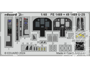 EDUARD photodecoupe avion 491469 Amélioration U-2S Hobby Boss 1/48