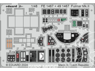 EDUARD photodecoupe avion 491467 Amélioration Fulmar Mk.II Trumpeter 1/48