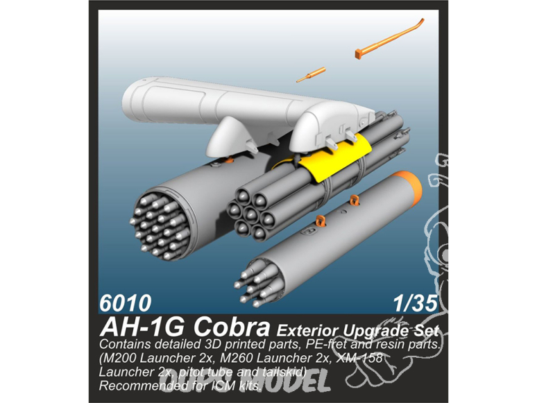 CMK kit resine 6010 Kit de mise à niveau extérieure AH-1G Cobra pour kits ICM 1/35