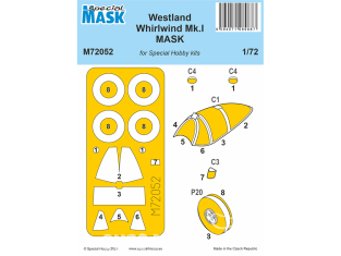 Special Hobby Masque avion M72052 Pour Westland Whirlwind Mk.I kit Speccial Hobby 1/72