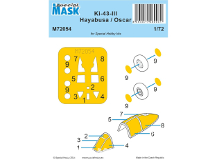 Special Hobby Masque avion M72054 Pour Nakajima Ki-43-III Hayabusa kit Speccial Hobby 1/72