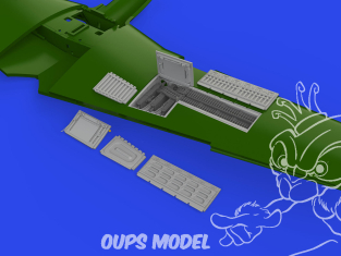 Eduard kit d'amelioration brassin Print 672379 Gun bays P-51D Eduard 1/72