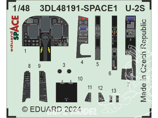 Eduard Space décalques 3D 3DL48191 U-2S Hobby Boss 1/48