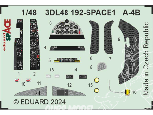 Eduard Space décalques 3D 3DL48192 Douglas A-4B Hobby 2000 / Hasegawa 1/48