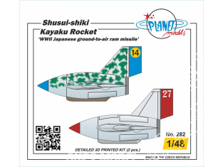 Planet Model 282 Fusée Kayaku Shusui-shiki Missile sol-air japonais WWII 2 pièces resine kit 1/48