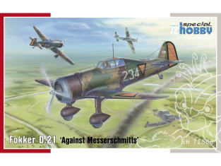 Special Hobby maquette avion 72500 Fokker D.21 Contre Messerschmitts 1/72