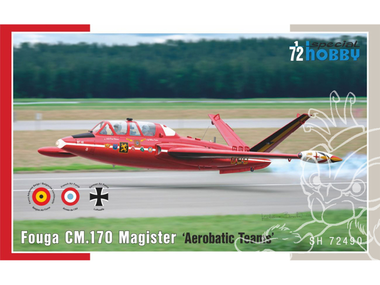 Special Hobby maquette avion 72490 Fouga CM.170 Magister Equipes de voltige Inclus France 1/72