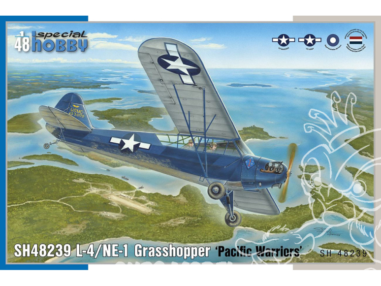 Special Hobby maquette avion 48239 Guerriers du Pacifique Grasshopper L-4/NE-1 1/48