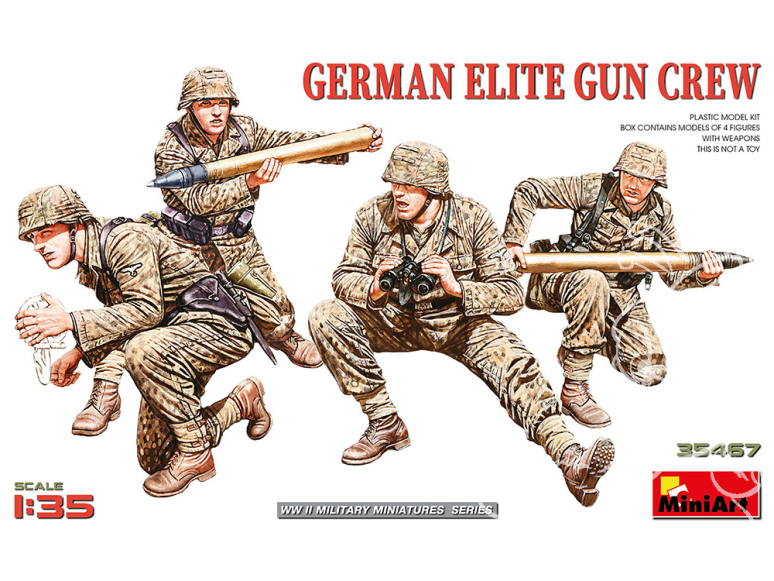 Mini Art maquette militaire 35467 ÉQUIPAGE D'ÉLITE DE CANON ALLEMAND 1/35