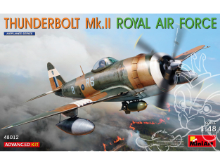 Mini Art maquette avion 48012 THUNDERBOLT Mk.II. ROYAL AIR FORCE ADVANCED KIT 1/48