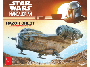 AMT 1273 STAR WARS MANDALORIAN RAZOR CREST 1:72