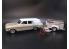 AMT maquette voiture 1201 CHEVY II STATION WAGON AVEC REMORQUE 1/25