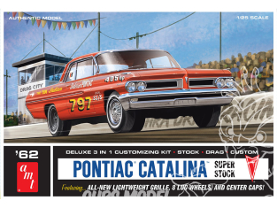 AMT maquette voiture 1392 1962 Pontiac Catalina Super Stock 1/25