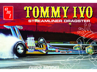 AMT maquette voiture 1254 TOMMY IVO STREAMLINER DRAGSTER 1/25