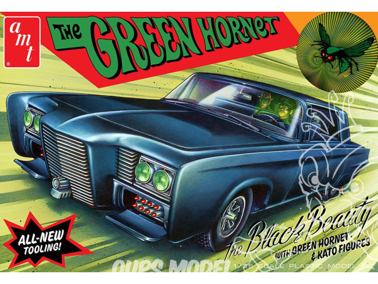 AMT maquette voiture 1271 1939 GREEN HORNET BLACK BEAUTY 1:25