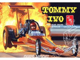 AMT maquette voiture 1253 TOMMY IVO REAR ENGINE DRAGSTER 1:25