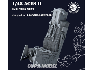 MCC Mini Craft Collection 4812 Siège éjectable Aces II F-16C (mid/late production) 1/48