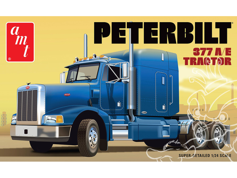 AMT maquette camion 1337 PETERBILT 377 A/E TRACTOR 1/25