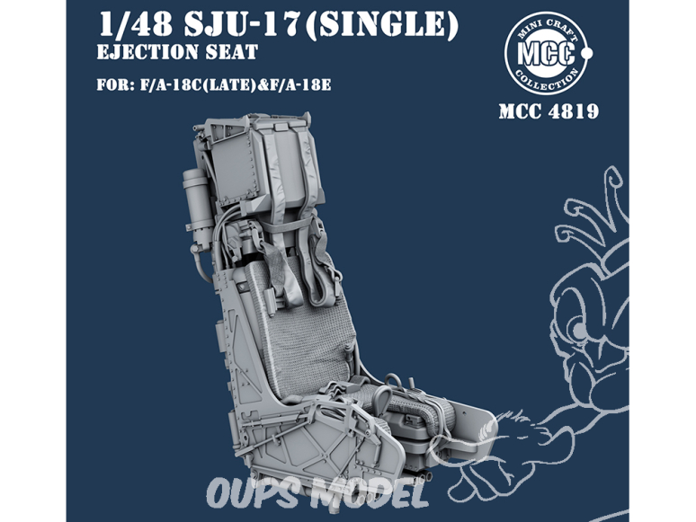 MCC Mini Craft Collection 4819 Siège éjectable SJU-17 F/A-18C Hornet (Late) & F/A-18E Super Hornet 1/48