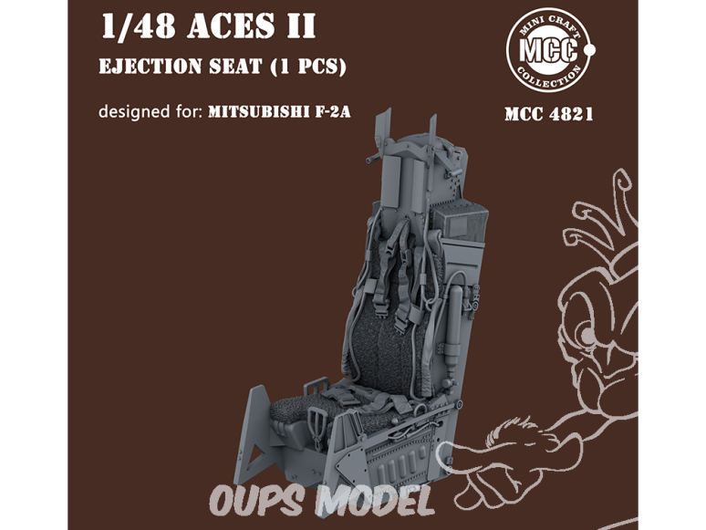 MCC Mini Craft Collection 4821 Siège éjectable Aces II Mitsubishi F-2 1/48