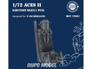 MCC Mini Craft Collection 72001 Siège éjectable Aces II F-16C (Mid/Late production) 1/72