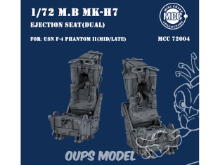 MCC Mini Craft Collection 72004 Sièges éjectable M.B. Mk H7 USN F-4 Phantom II (Mid/Late production) 1/72