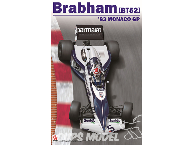 Beemax maquette voiture B20002 Brabham BT52 1983 GP Monaco 1/20