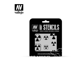 Vallejo Stencils ST-SF005 pochoir Signaux radioactifs