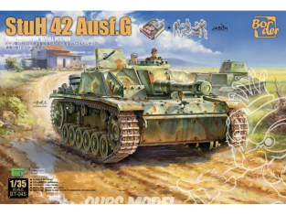 Border model maquette militaire BT-045 StuH 42 Ausf.G Early production avec intérieur complet 1/35