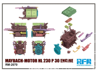 Rye Field Model maquette militaire 2070 Moteur Maybach-Motor HL 230 P 30 pour Panther Ausf.G 1/35