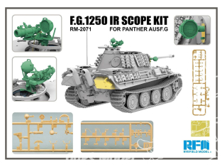 Rye Field Model maquette militaire 2071 Set amélioration F.G.1250 IR Scope Kit pour Panther Ausf.G 1/35