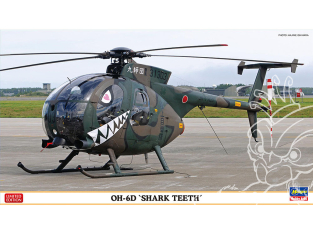 Hasegawa maquette helico 07531 OH-6D « Dents de requin » 1/48