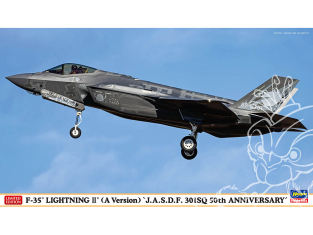 Hasegawa maquette avion 02465 F-35 Lightning II type A 301e Escadron Force aérienne japonaise autodéfense 50e anniversaire 1/72