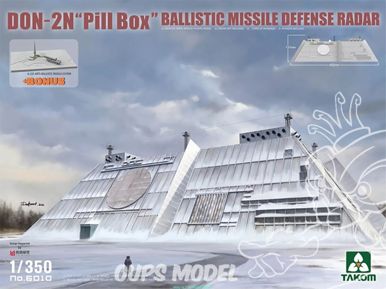 Takom maquette militaire 6010 DON-2N "Pill Box" Ballistic Missile Defense Radar 1/350