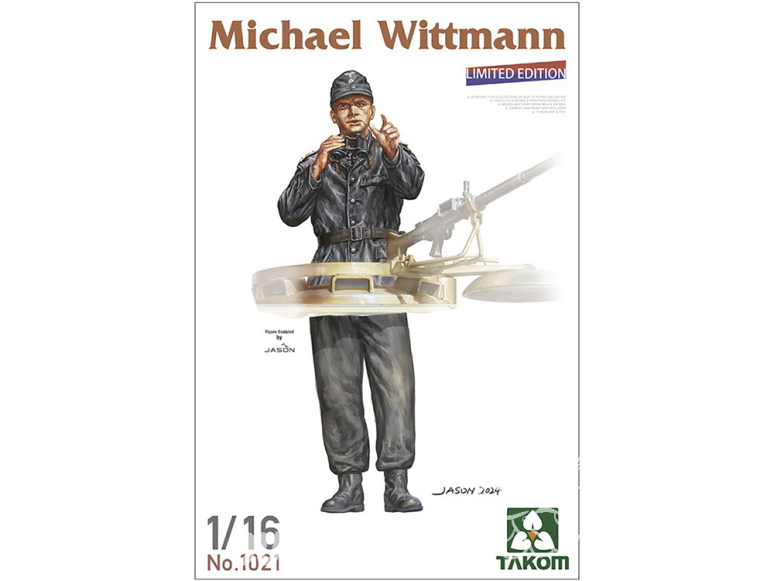 Takom maquette militaire 1021 Figurine Michael Wittmann 1/16 Edition Limitée