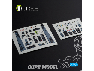 Kelik Decals 3D K72098 F-15E décalcomanies intérieures 3D pour kit GWH 1/72