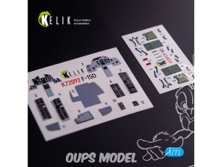 Kelik Decals 3D K72092 F-15D décalcomanies intérieures 3D pour kit FineMolds 1/72