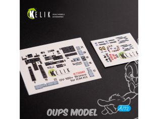 Kelik Decals 3D K72081 Décalcomanies 3D intérieures OV-10D+ "Bronco" pour kit ICM 1/72