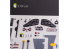 Kelik Decals 3D K32019 Autocollant 3D intérieur CR.42 LW pour kit ICM 1/32