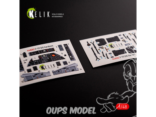 Kelik Decals 3D K48002 Décalcomanies 3D intérieures F-111 A/E Aardvark pour kit HobbyBoss 1/48