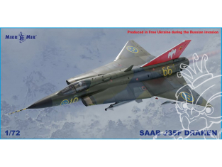 MikroMir maquette 72-027 Saab J35F Draken 1/72