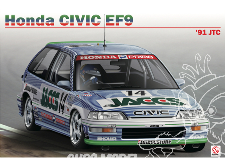 Beemax maquette voiture B24030 Honda Civic EF9 1991 JTC 1/24