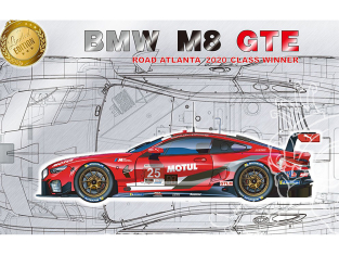 NuNu maquette voiture de Piste PN24043 BMW M8 GTE 2020 Road Atlanta Vainqueur 1/24