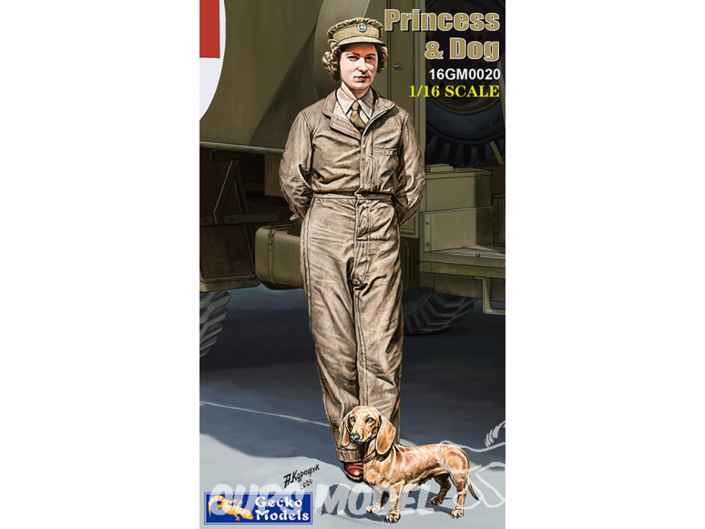 Gecko Models figurine militaire 16GM0020 La princesse avec chien 1/16