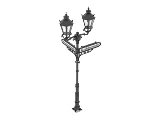 HD Models accessoire maquettes HDM35246 Lampadaire Allemand à 2 lampes et 2 directions 1/35