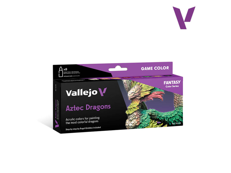 Vallejo Set Game Color 72195 Dragons aztèques 8 x 18ml