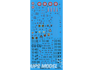 DECALQUES BERNA DECALS BD72-139 Fouga Magister CM170 1/72