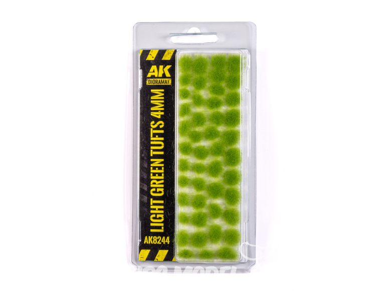 AK interactive Diorama Series ak8244 Touffes VERT CLAIR 4MM