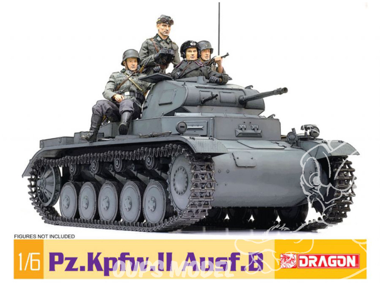 Dragon maquette militaire 75025 Pz.Kpfw.II Ausf.B Panzerkampfwagen II 1/6